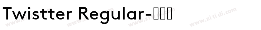 Twistter Regular字体转换